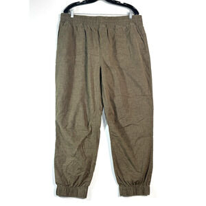 Prana Mantra Womens Joggers Hemp Blend Olive Heather Size XL #sustainable